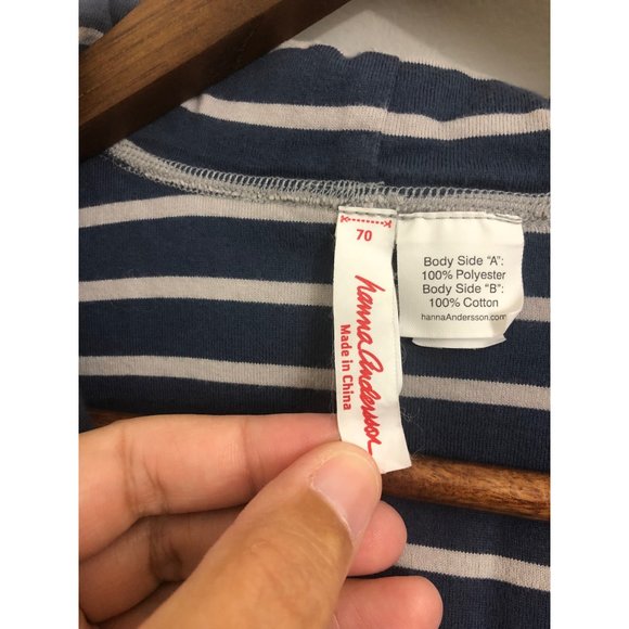 Hanna Andersson Reversible One Piece Kids size 6-12 mo. - Picture 5 of 6